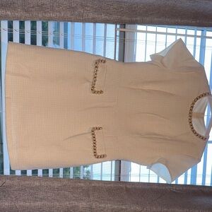 Chic Tan Short Sleeve Dress